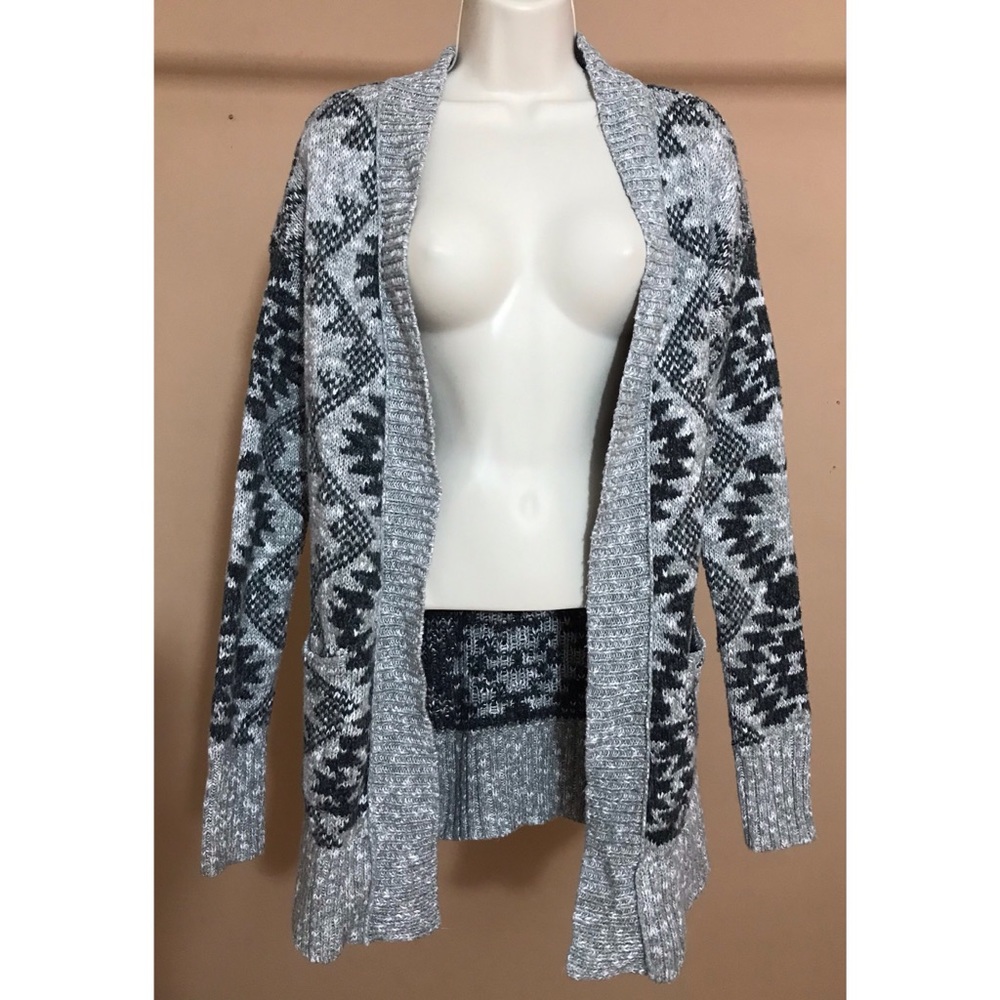 Thick Tribal Print Cardigan